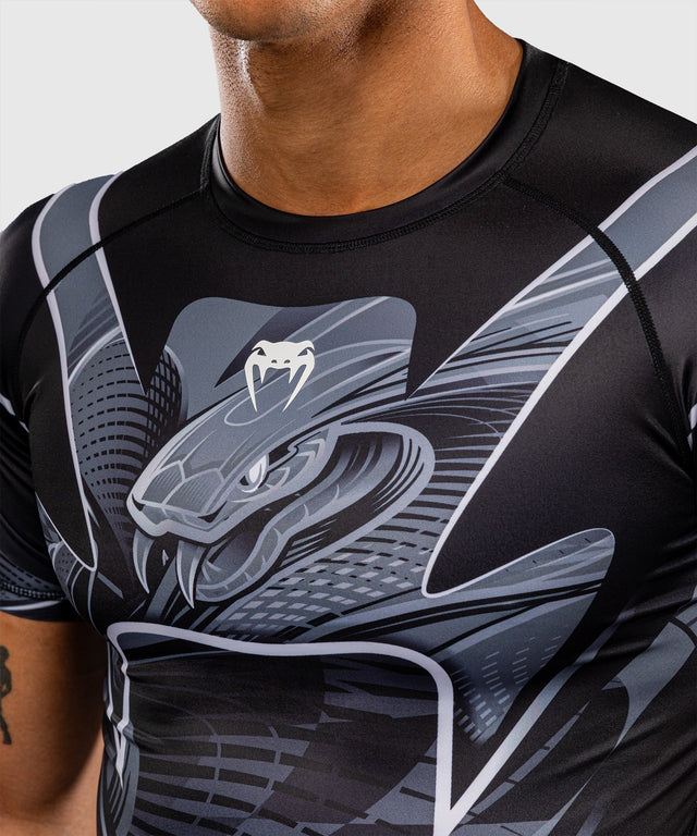 Venum Rashguard Crimson Viper 2.0 Korte Mouwen - Sort/Grå