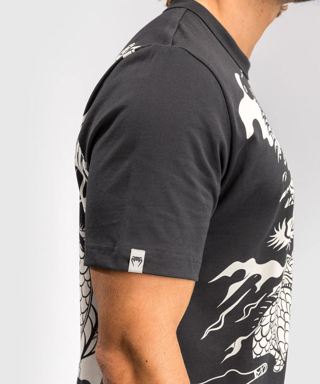 Venum T-shirt Dragon's Flight – Šedá/Krémově bílá