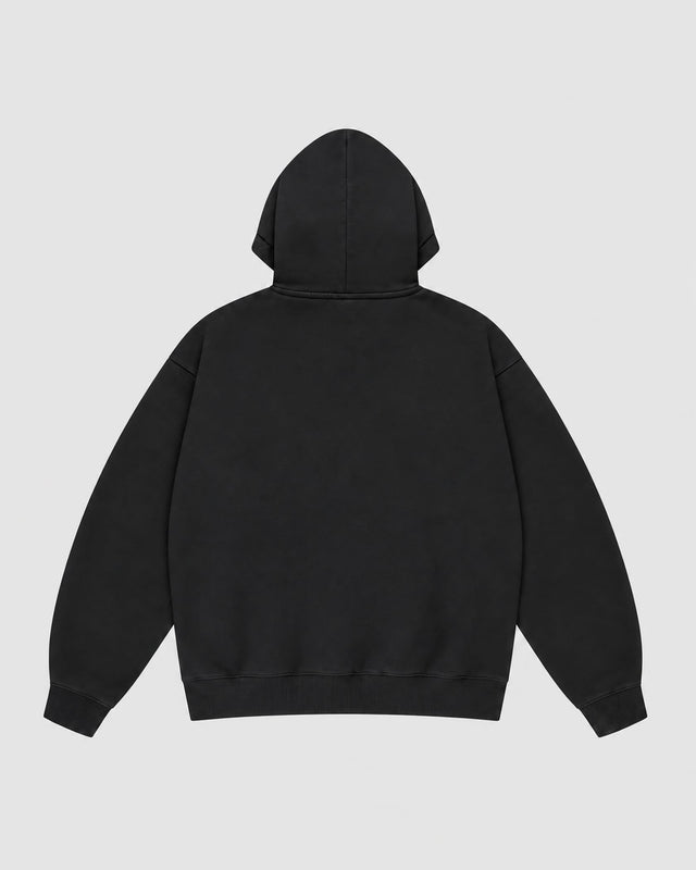 Caged Hoodie Varsity – Černá