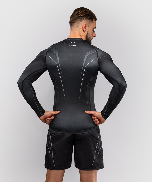 Venum Rashguard Streamline Lange Mouwen - Zwart/Wit