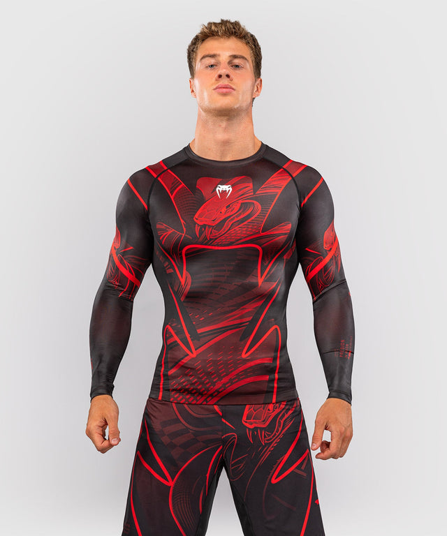 Venum Rashguard Crimson Viper 2.0 Langarm – Schwarz/Rot