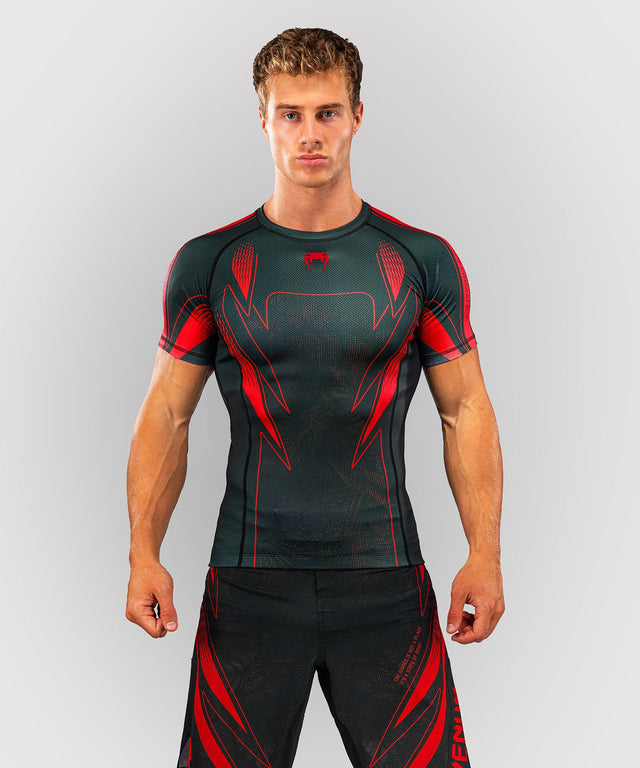 Rashguard Venum Amazonia Reborn Maniche corte – Nero/Rosso
