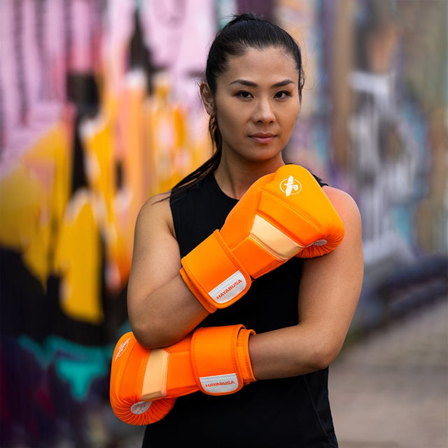 Luvas de boxe Hayabusa T3 Neon – Laranja