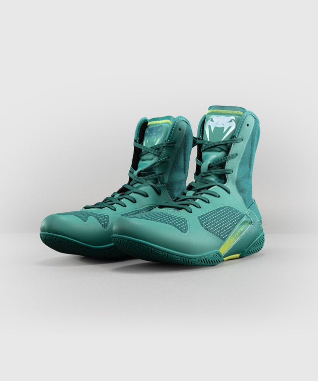 Chaussures de boxe Venum Elite Neo – Vert/Jaune Néon