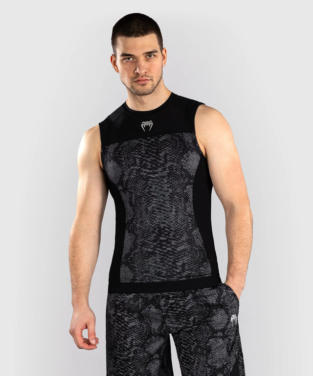 Venum G-Fit Scales Sleeveless Rashguard - Black/Grey