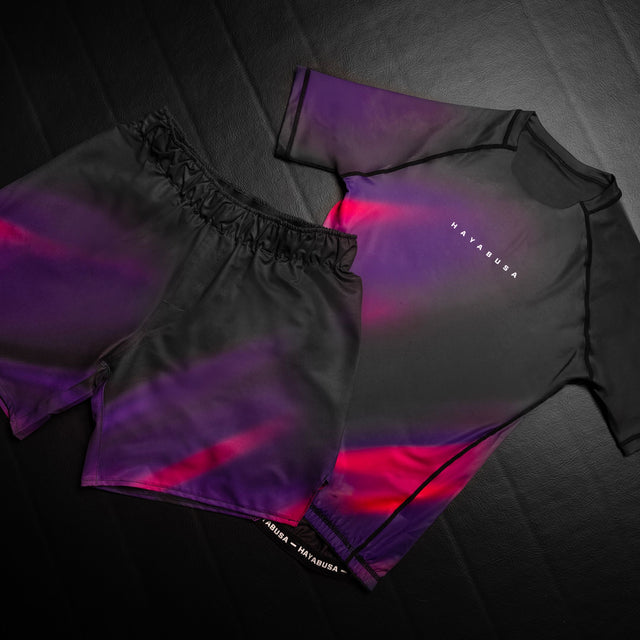 Hayabusa Rashguard Apex Nova Korta ärmar – Lila