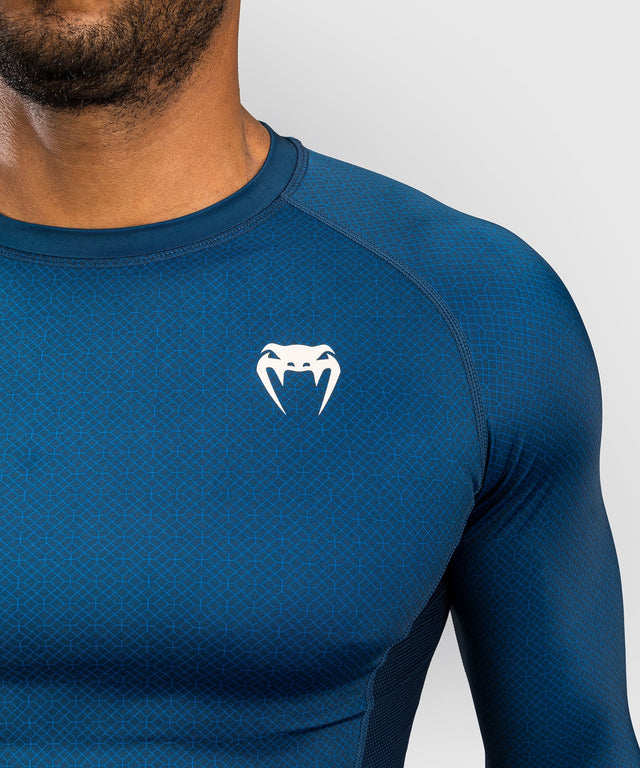 Rashguard Venum x Roger Gracie Academy – Dlouhé rukávy – Modrý