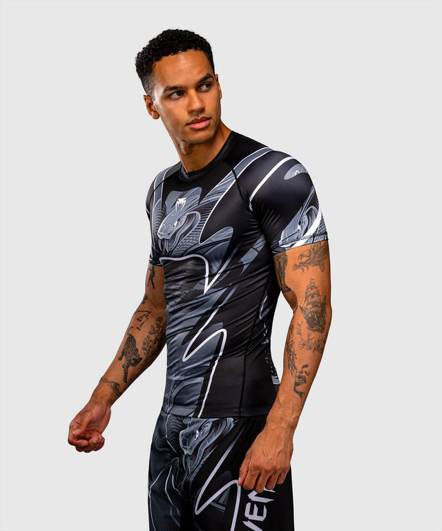 Venum Rashguard Crimson Viper 2.0 Korte Mouwen - Sort/Grå