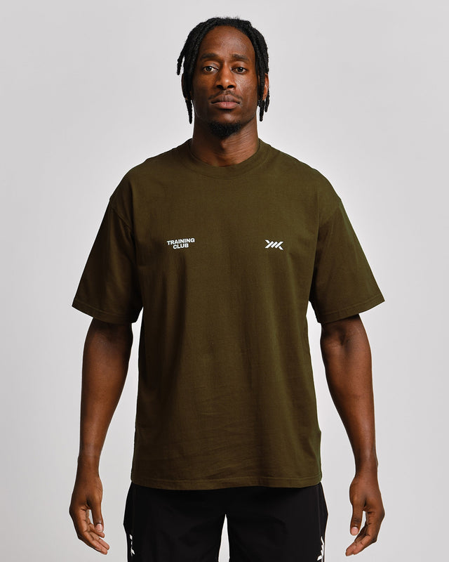 Camiseta de entrenamiento Caged Training Club – Verde caqui