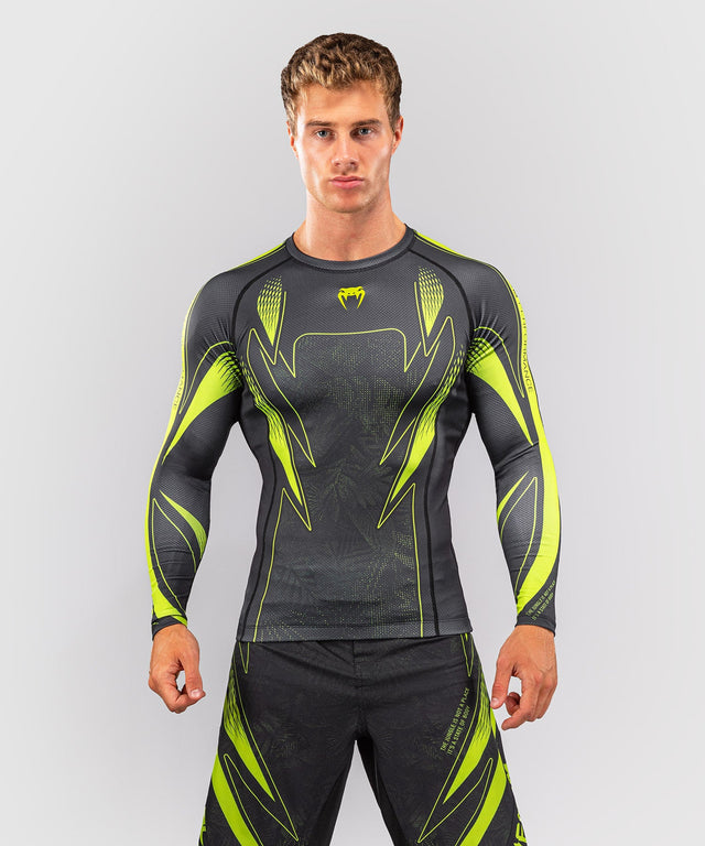 Venum Rashguard Amazonia Reborn Lange Ærmer - Sort/Grøn