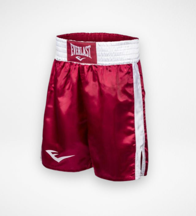 Pantaloncini da boxe Everlast – Rosso/Bianco