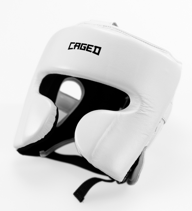Cască de box Caged 'X' Series – Alb