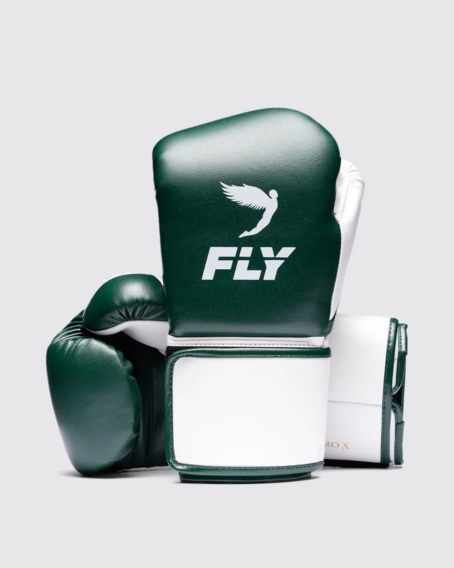 Fly Boxing Gloves Superloop Pro X 2 - Dark Green/White