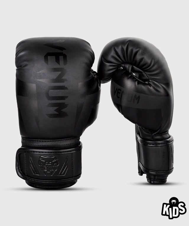 Venum Boxhandschuhe Elite Kinder – Schwarz