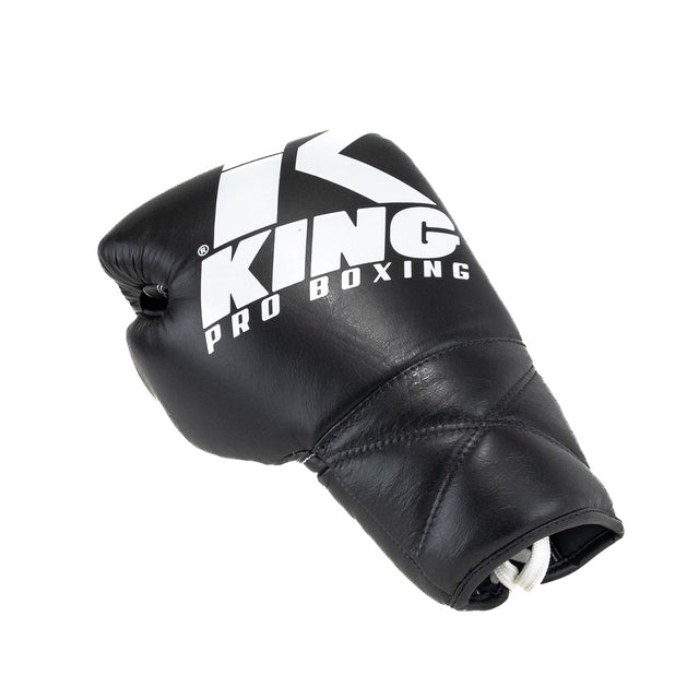 Gants de boxe King Pro Boxing XK avec lacets – Noir/Blanc