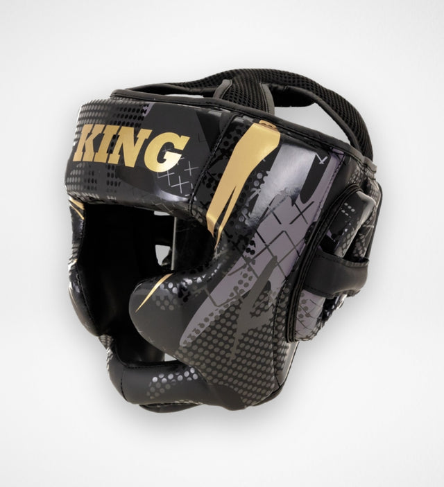 Casco da boxe King Pro Boxing KPB/HG Shogun – Nero/Oro