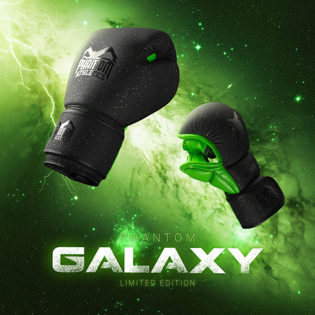 Phantom Athletics Boksehandsker Galaxy - Sort/Neon Grøn
