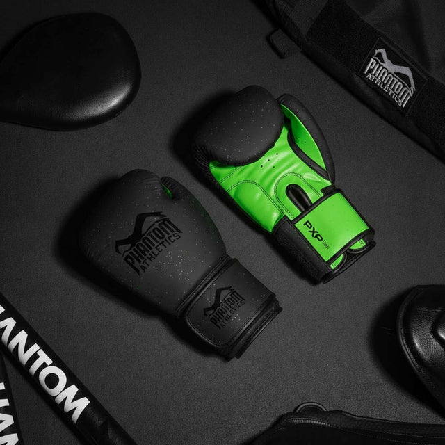 Phantom Athletics Boksehandsker Galaxy - Sort/Neon Grøn