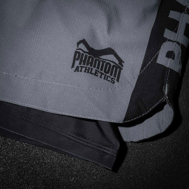 Pantalones de compresión Phantom Athletics Fusion 2in1 Apex – Gris
