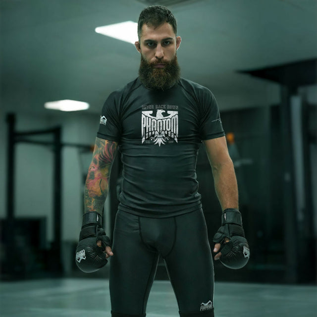 Rashguard Phantom Athletics Germany Eagle manches courtes – Noir