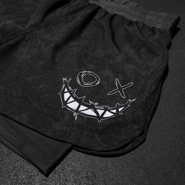 Phantom Athletics MMA Shorts Fusion 2in1 Serious - Zwart
