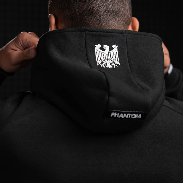 Sudadera con capucha Phantom Athletics Germany – Negro/Blanco