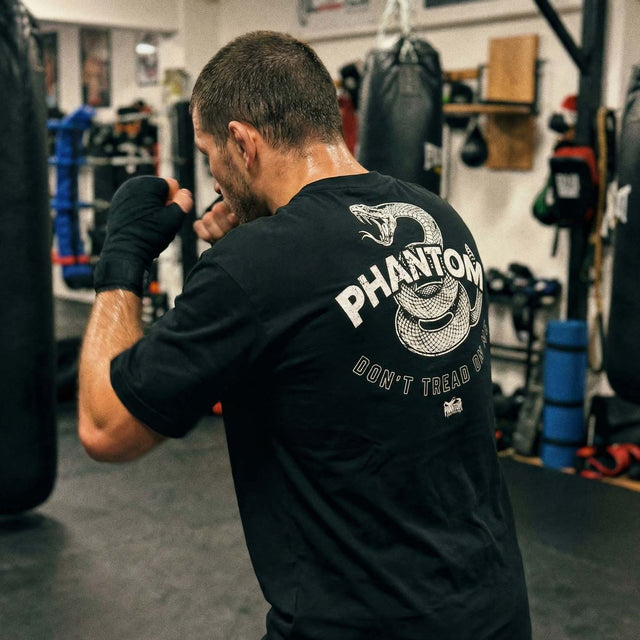 Tricou Phantom Athletics DON'T TREAD ON ME – Negru