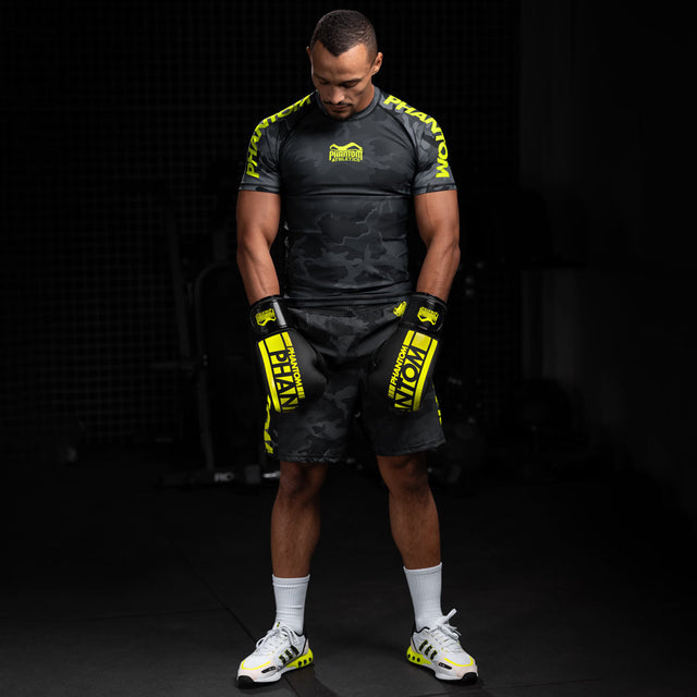 Phantom Athletics Rashguard EVO Neon – Sort/Neon