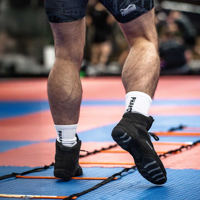 Zápasnické boty Phantom Athletics Tactic – Černá/Žlutá