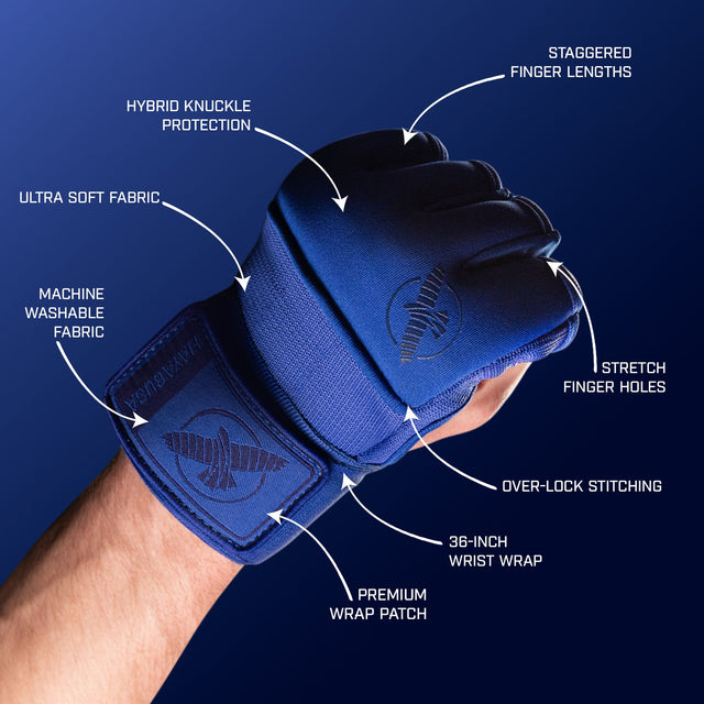 Bende da boxe Hayabusa Deluxe Quick – Blu
