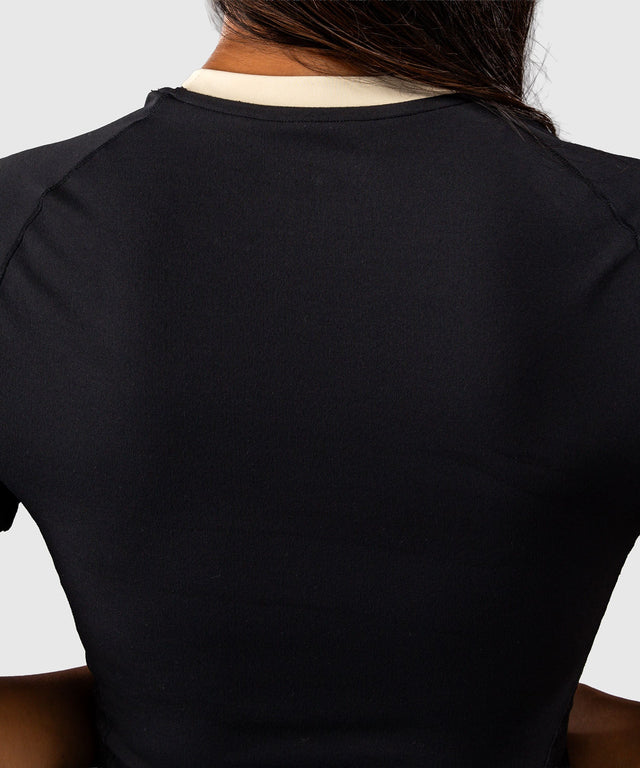 Dámský rashguard Venum Viper Krátké rukávy – Černý
