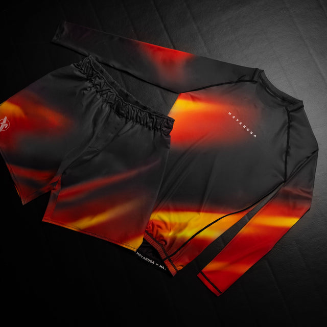 Rashguard Hayabusa Apex Nova s dlouhými rukávy – Oranžový