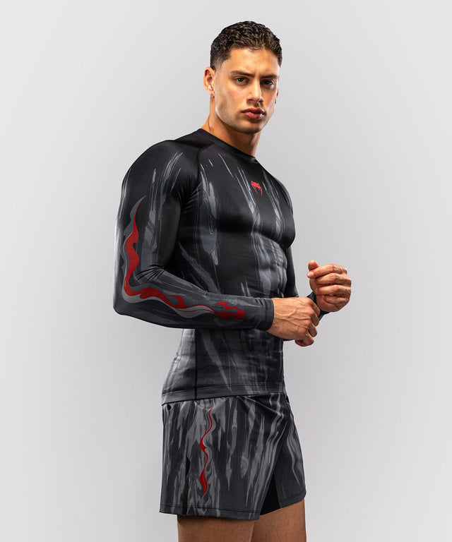 Rashguard Venum Demon – Černá/Šedá