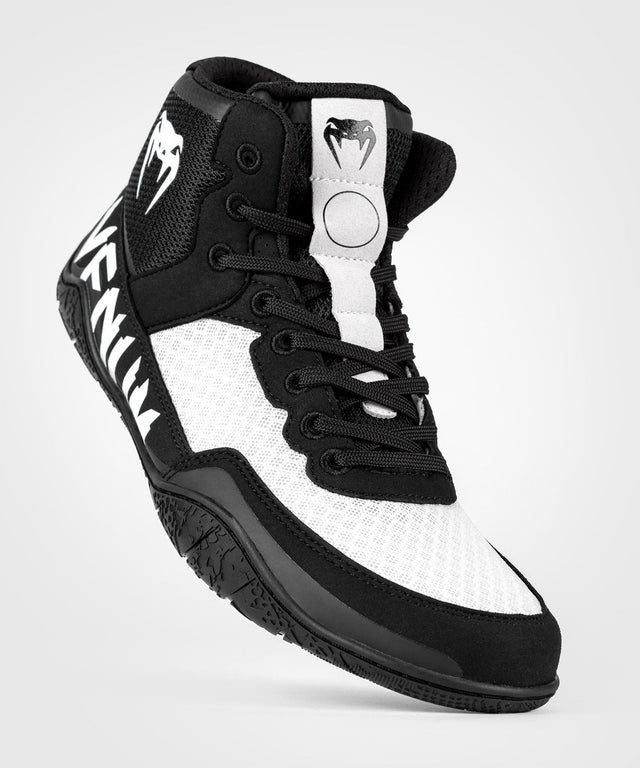Botas de lucha Venum Elite – Negro/Blanco