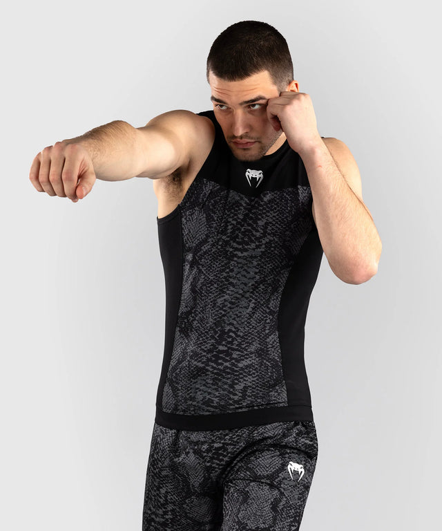 Venum G-Fit Scales Sleeveless Rashguard - Black/Grey