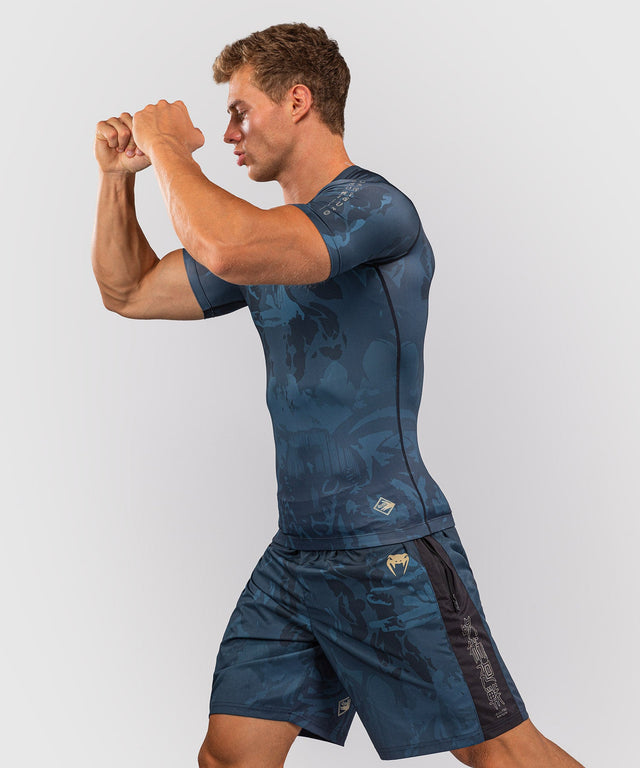 Venum Rashguard Fushiguro Kurzarm – Blau