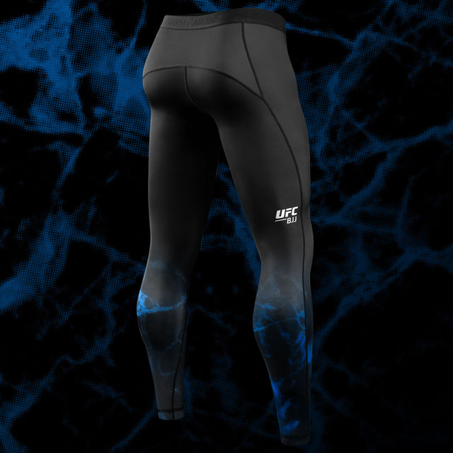 Shorts de compression BJJ Hayabusa x UFC – Noir/Bleu