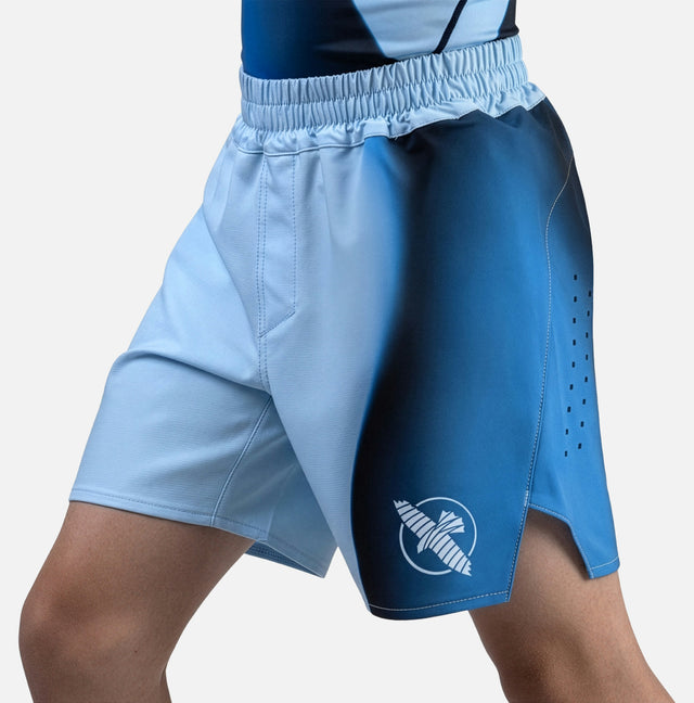 Hayabusa MMA-Shorts Apex Nova Kinder – Blau