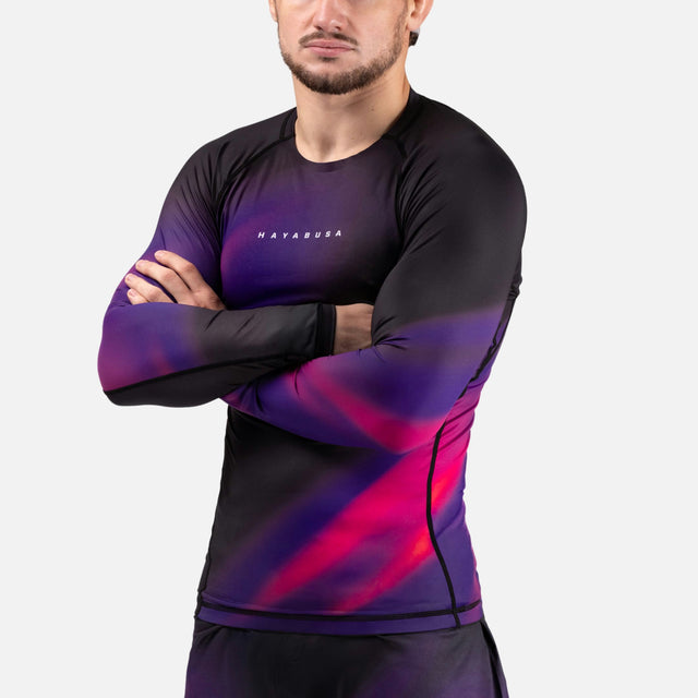 Rashguard Hayabusa Apex Nova cu mâneci lungi – Violet ultraviolet