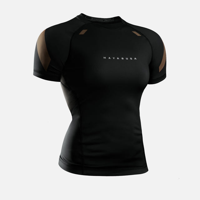 Hayabusa Rashguard Pro Ranked Kurzarm Damen – Braun