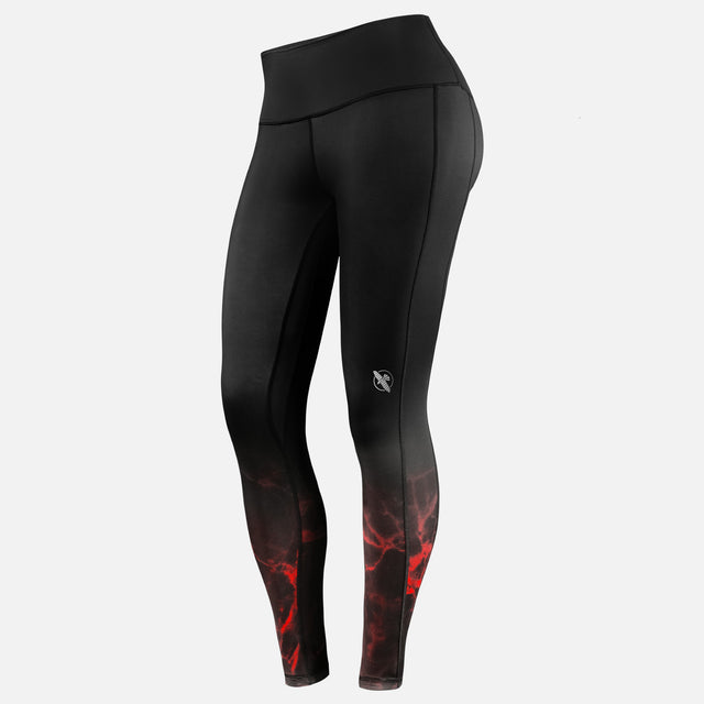 Hayabusa x UFC BJJ Leggings til kvinder - Sort/Rød