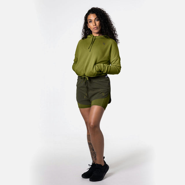Sudadera Hayabusa Cozy Fleece Mujer - Verde oliva
