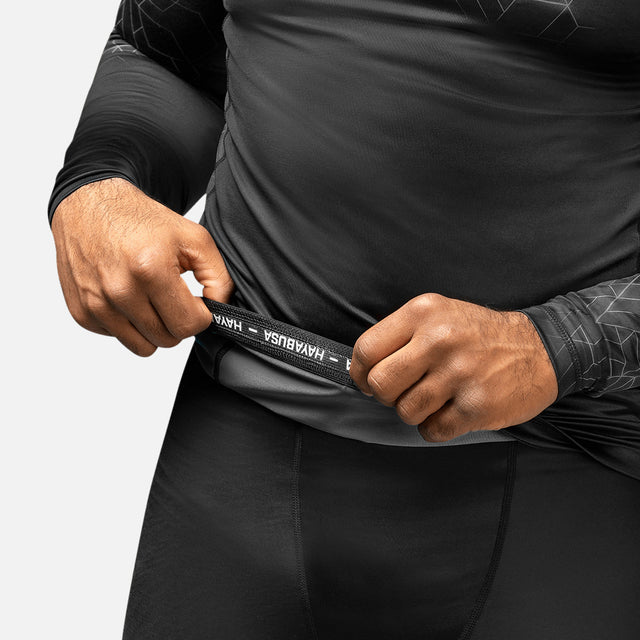 Rashguard Hayabusa Geo Mangas Compridas – Cinzento