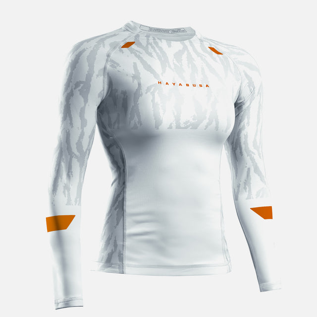 Rashguard Hayabusa Apex Vantage Manga Larga Mujer – Blanco