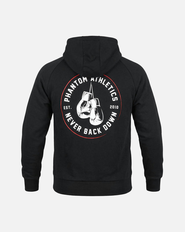 Phantom Athletics Hoodie Never Back Down – Černá