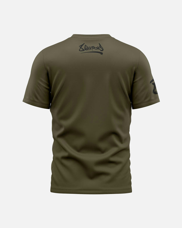 Tricou 8 WEAPONS Sak Yant Tigers – Oliv