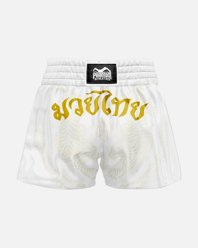 Phantom Athletics Muay Thai shorts Sak Yant – Hvid/Guld