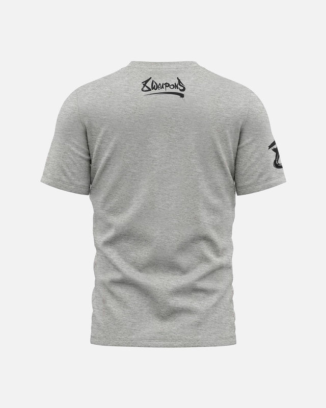 T-shirt 8 WEAPONS Sak Yant Tigers – Cinzento