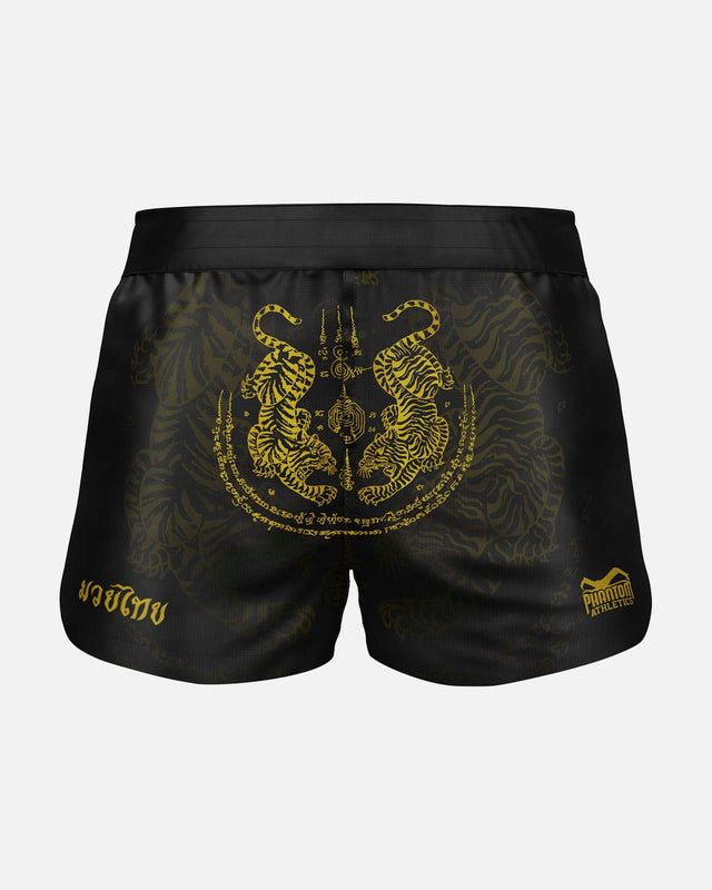 Pantaloni scurți Muay Thai Phantom Athletics Fusion – Negru/Aur