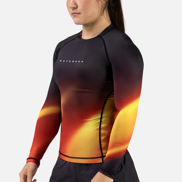 Hayabusa Rashguard Apex Nova Lange Ärmel Damen – Orange